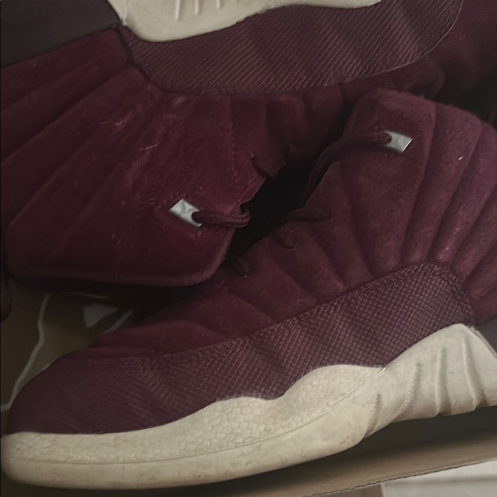 Burgundy High-Top Sneakers